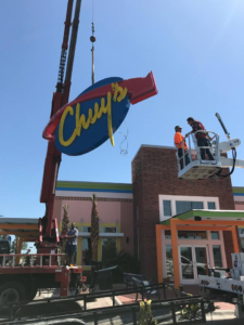 Chuy's first-ever Tampa location gets fitted with its new sign